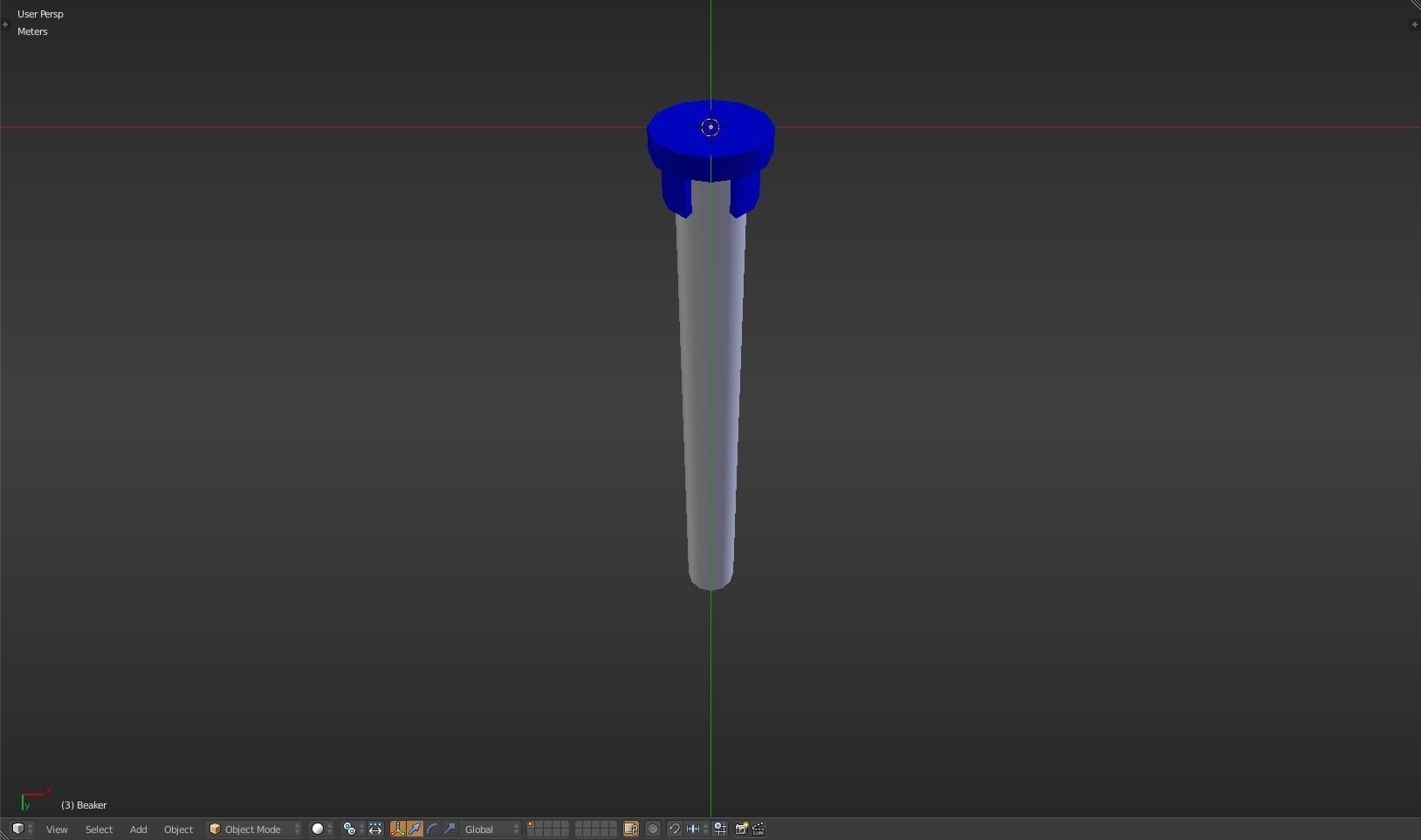 Beaker thermometer Low-poly 3D model_36