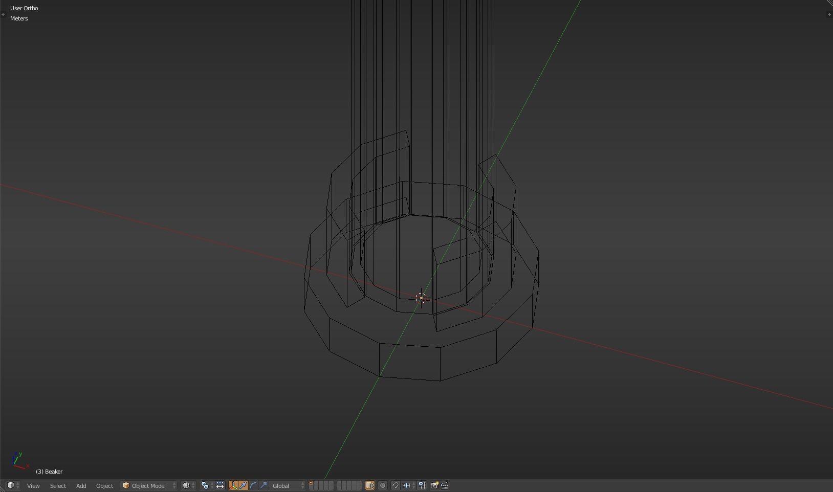 Beaker thermometer Low-poly 3D model_15
