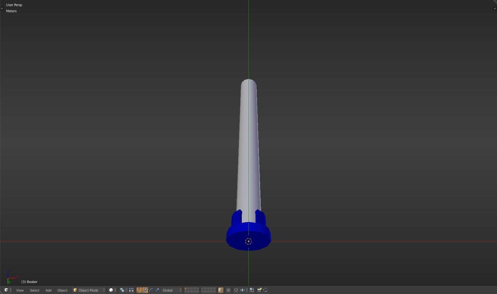 Beaker thermometer Low-poly 3D model_42