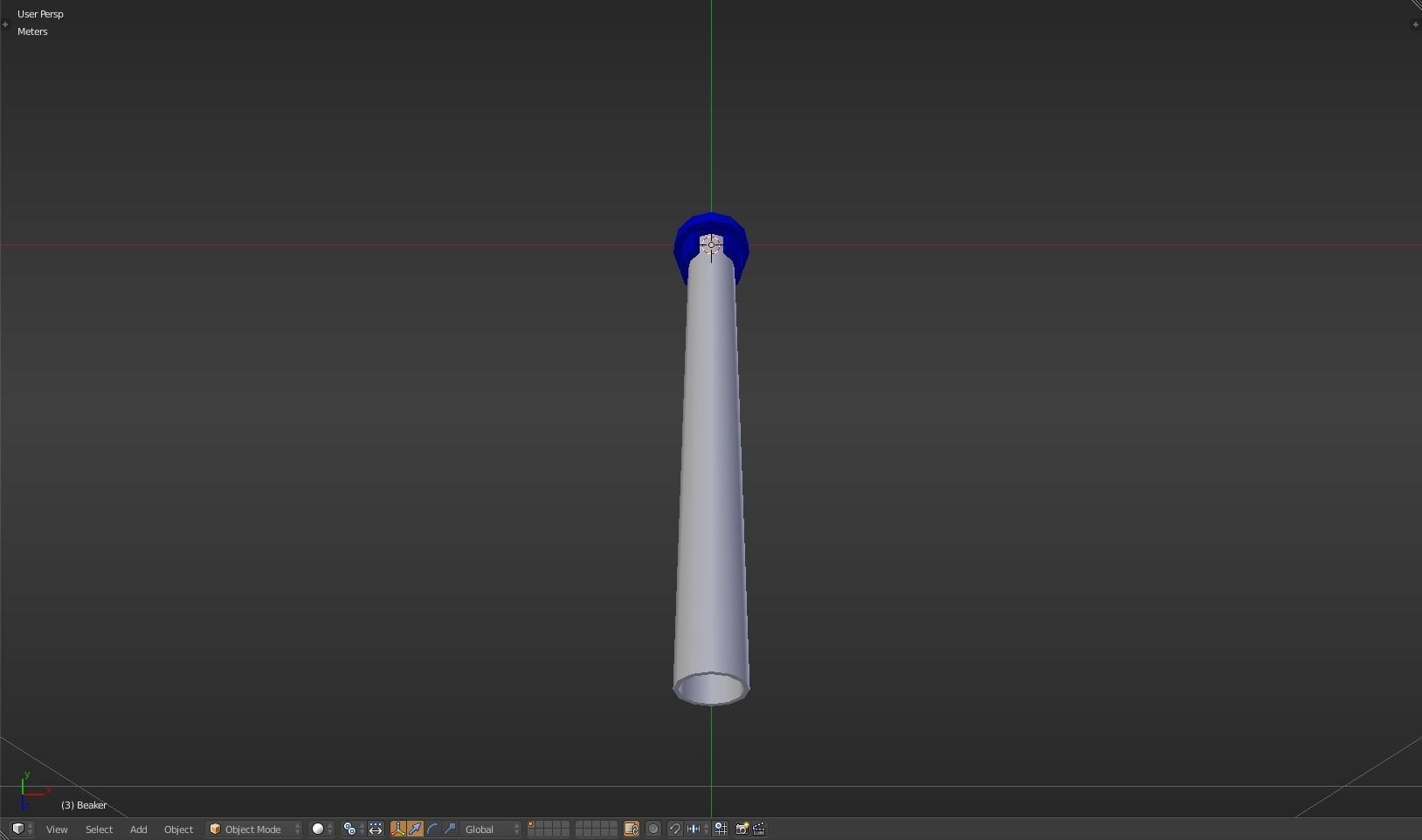 Beaker thermometer Low-poly 3D model_30