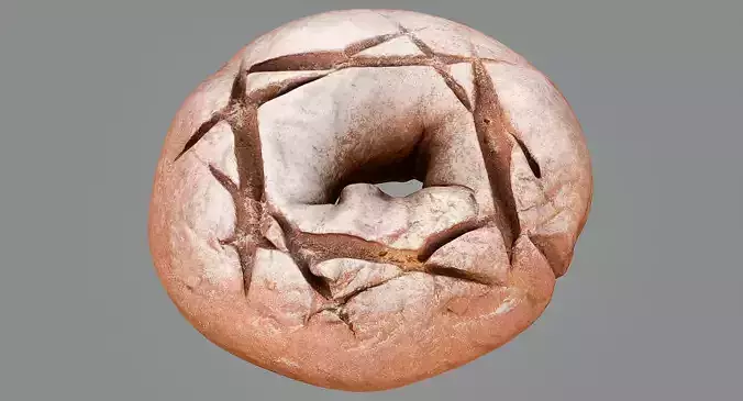 Rye bread model 3d Scan