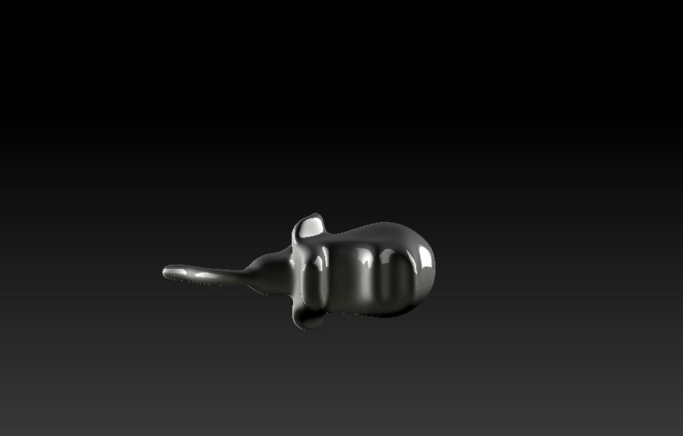 Elephant figure 3D model_2