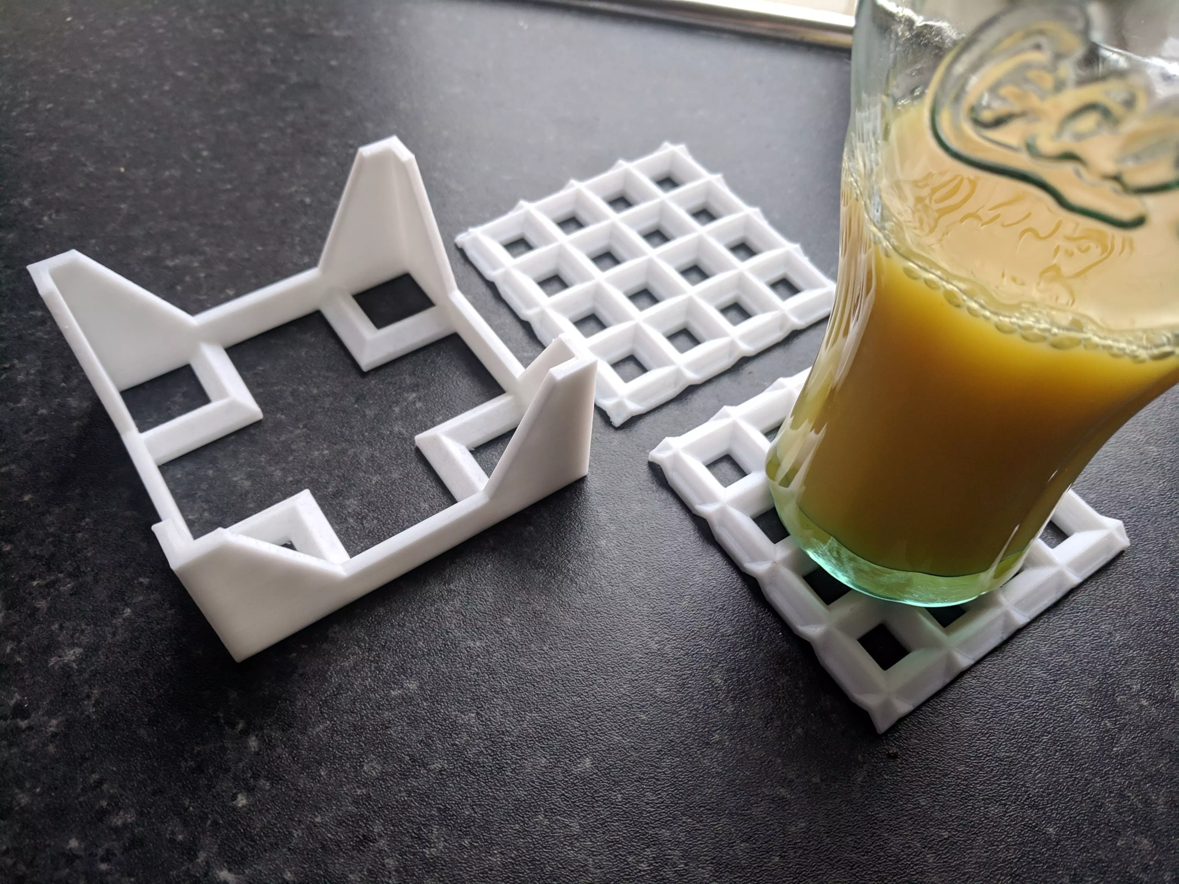Stackable Ridged Coasters 3D print model