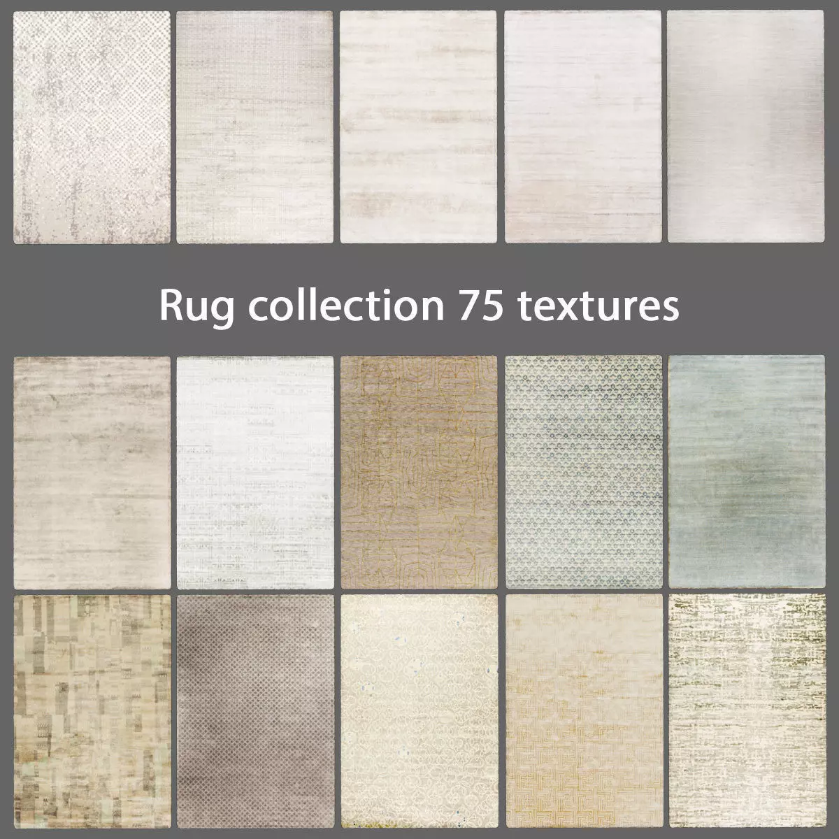 Rug collection 75 textures 3D model_0