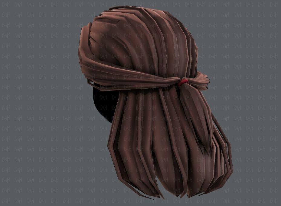 3D Hair style for girl V61 Low-poly 3D model_22