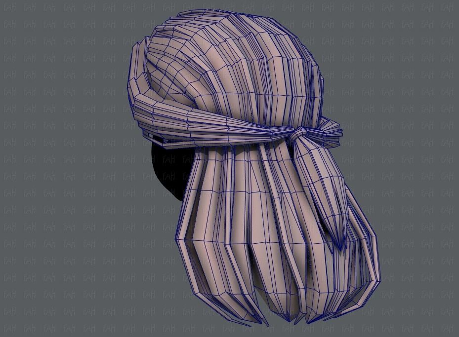 3D Hair style for girl V61 Low-poly 3D model_30