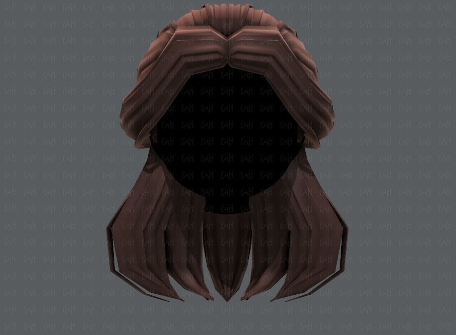3D Hair style for girl V61 Low-poly 3D model_17