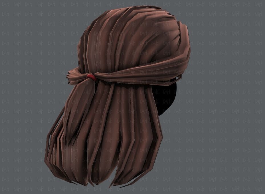 3D Hair style for girl V61 Low-poly 3D model_20