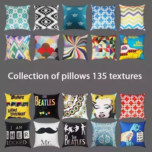Collection of pillows  135 textures