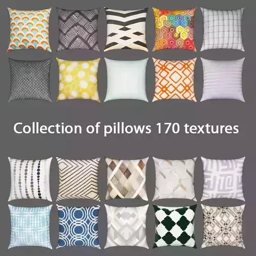 Collection of pillows 170 textures 