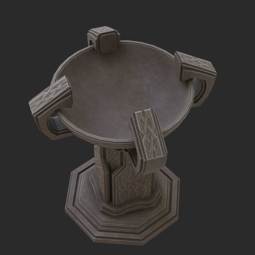Fantasy candlestick 3D model_6