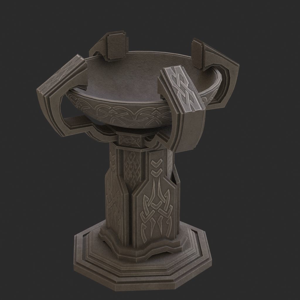 Fantasy candlestick 3D model_3