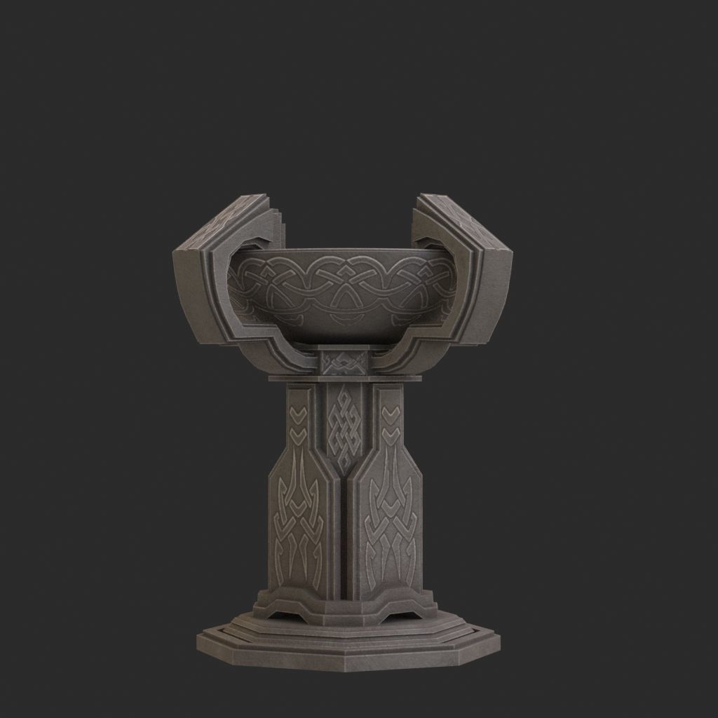 Fantasy candlestick 3D model_9