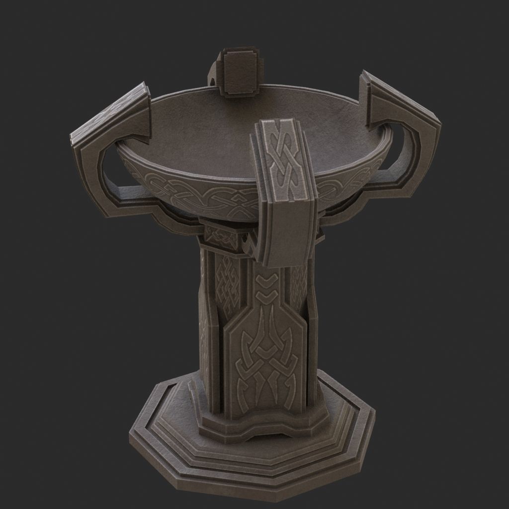 Fantasy candlestick 3D model_5