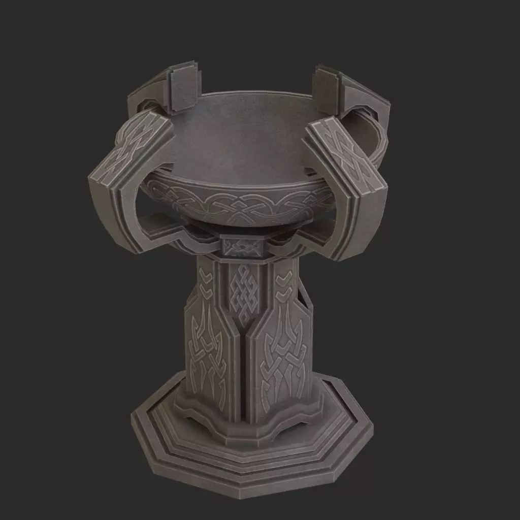 Fantasy candlestick 3D model_0