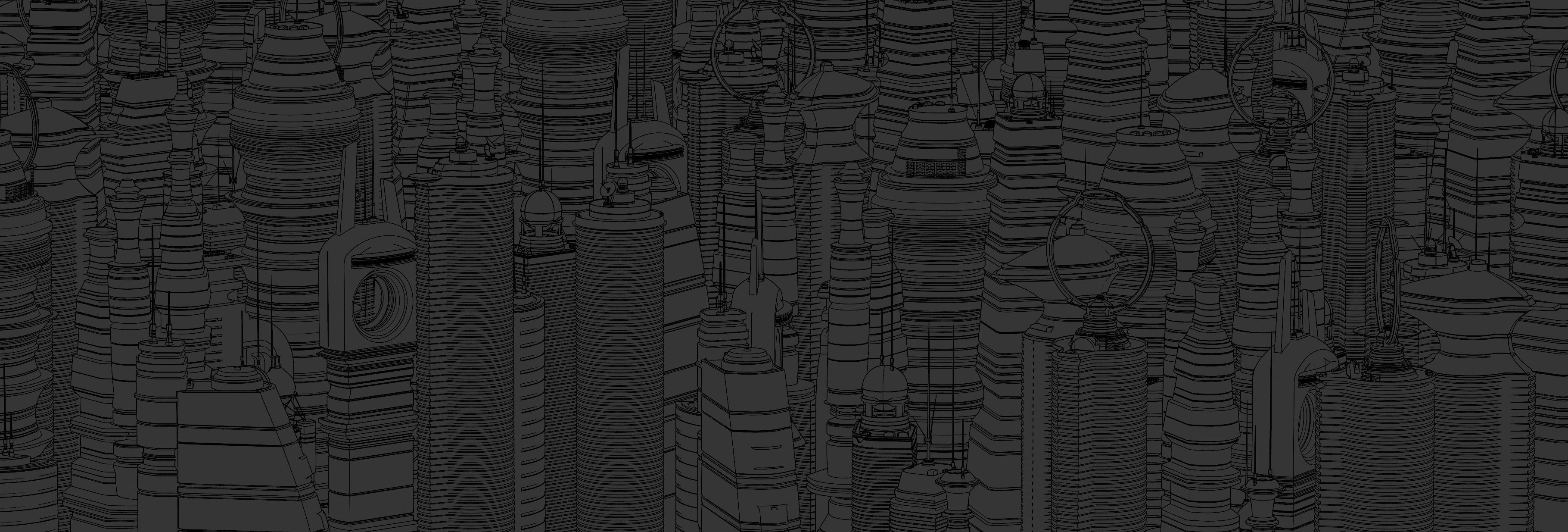 Free Sci-fi Buildings Pack Free 3D model_3