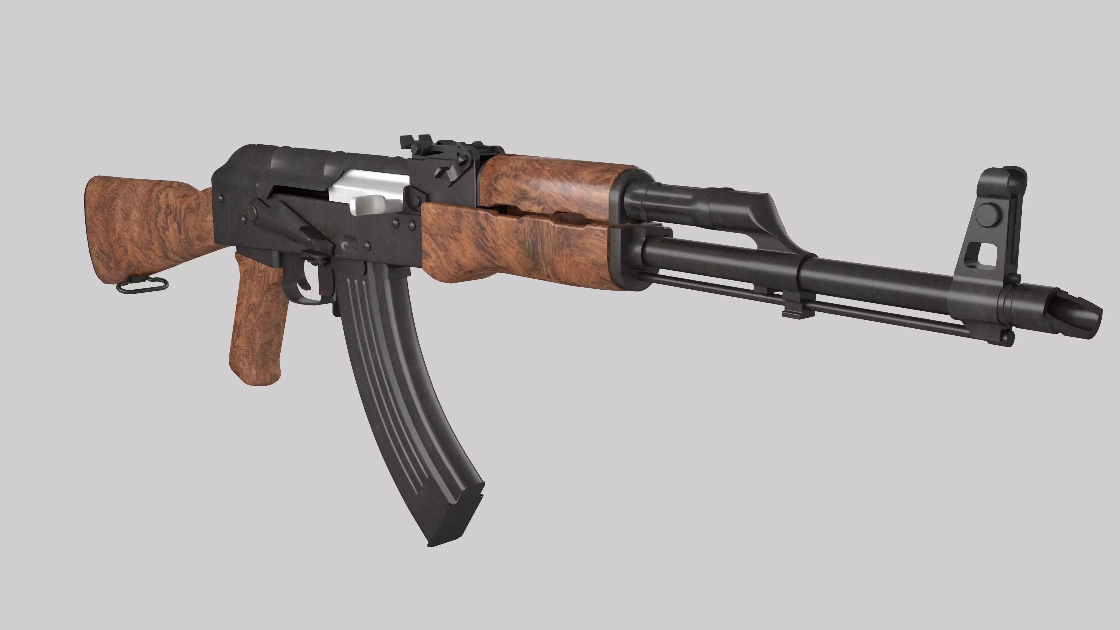 PBR AK47 MODEL rifle Low-poly 3D model