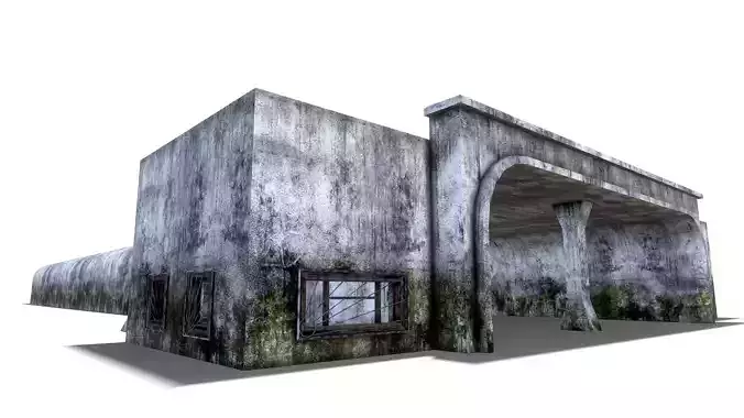 Tunnel with door in middle