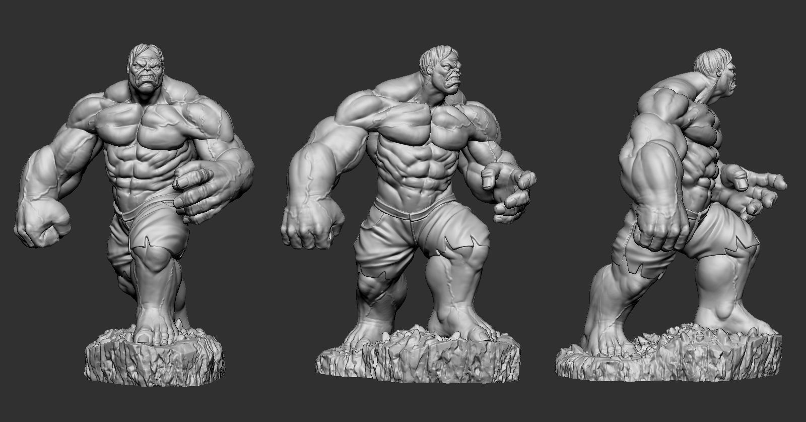 Hulk bruce banner 3D print model_2