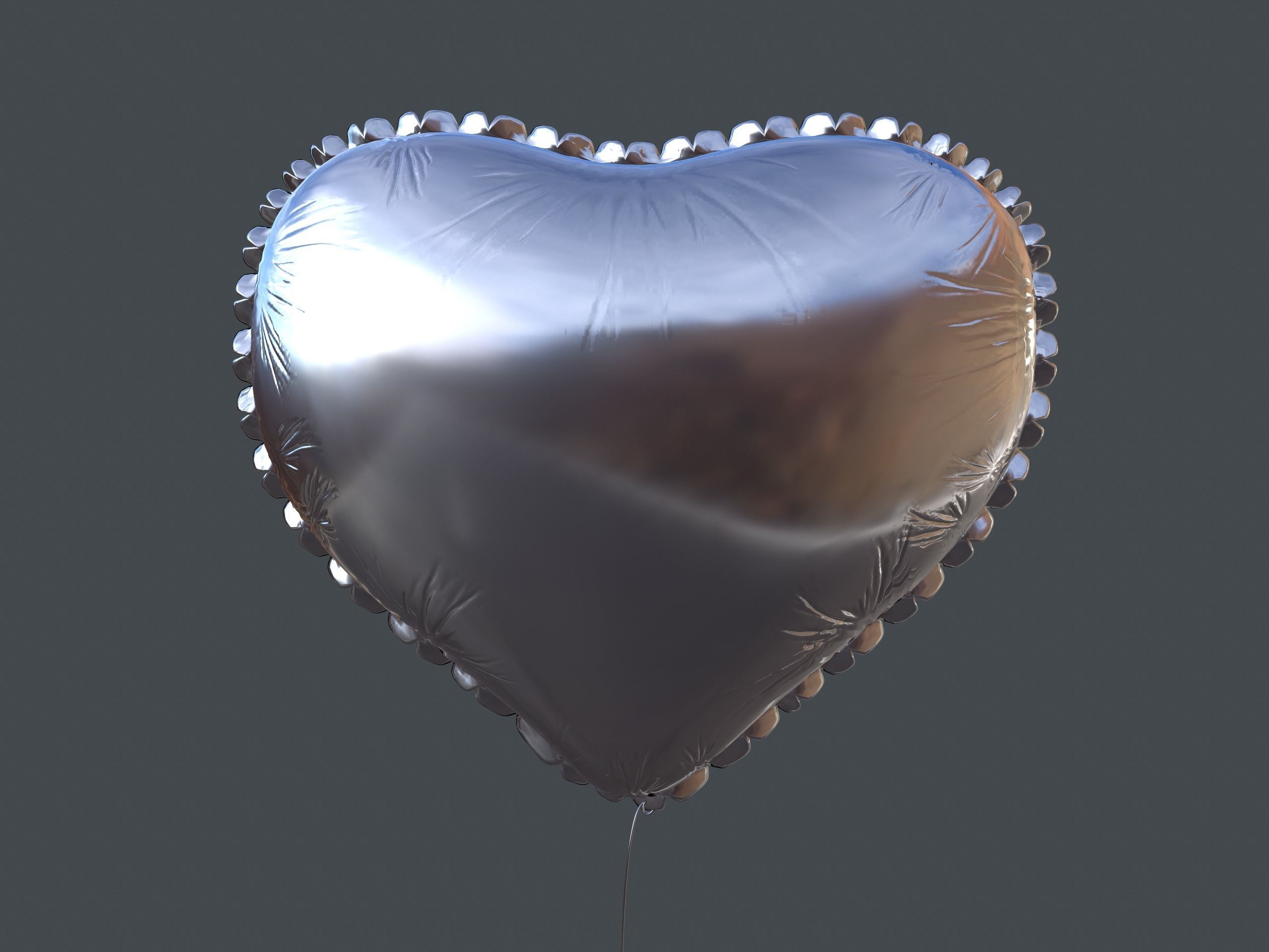 Heart Balloons Pack1 Low-poly 3D model_28