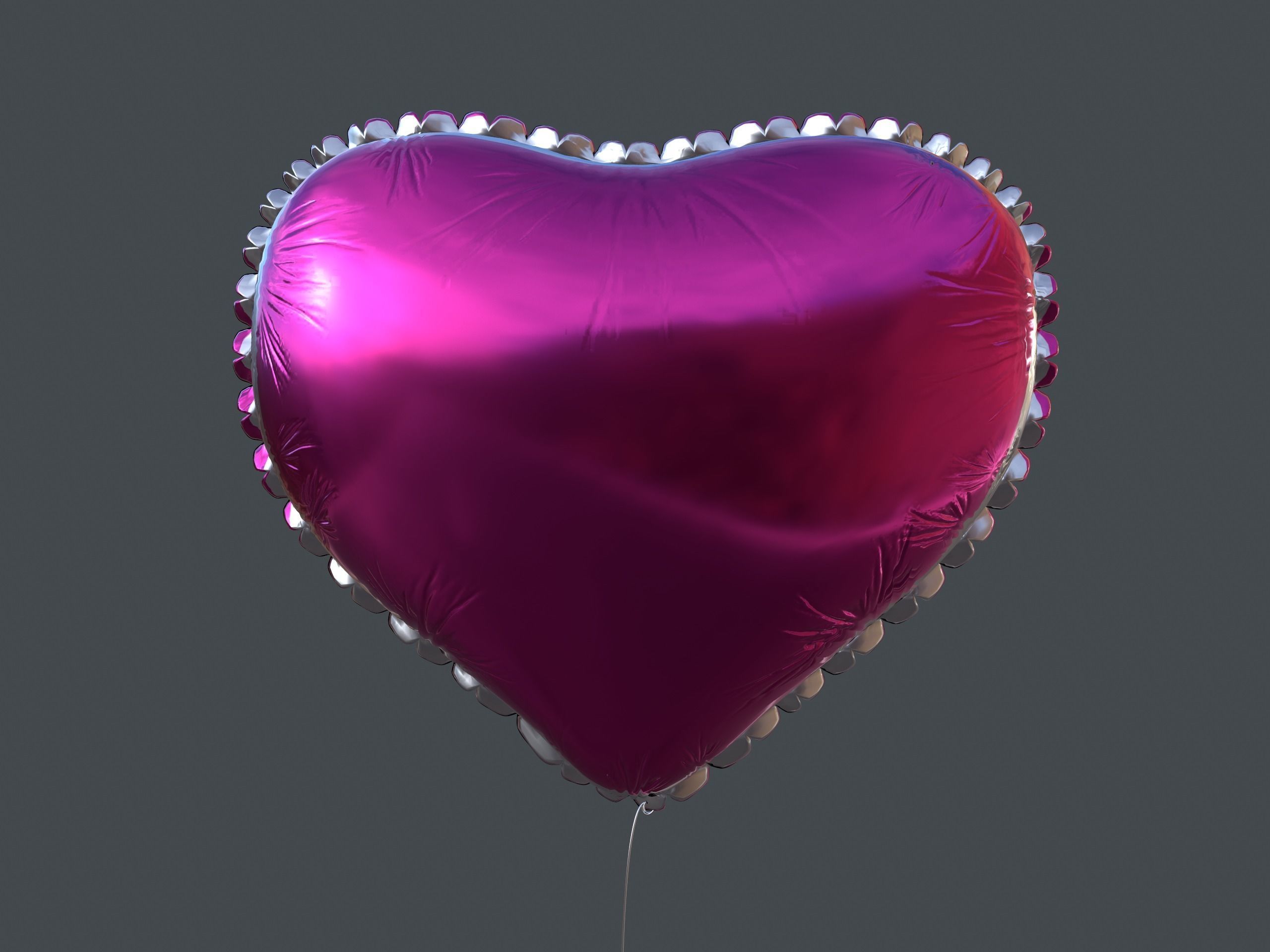Heart Balloons Pack1 Low-poly 3D model_17