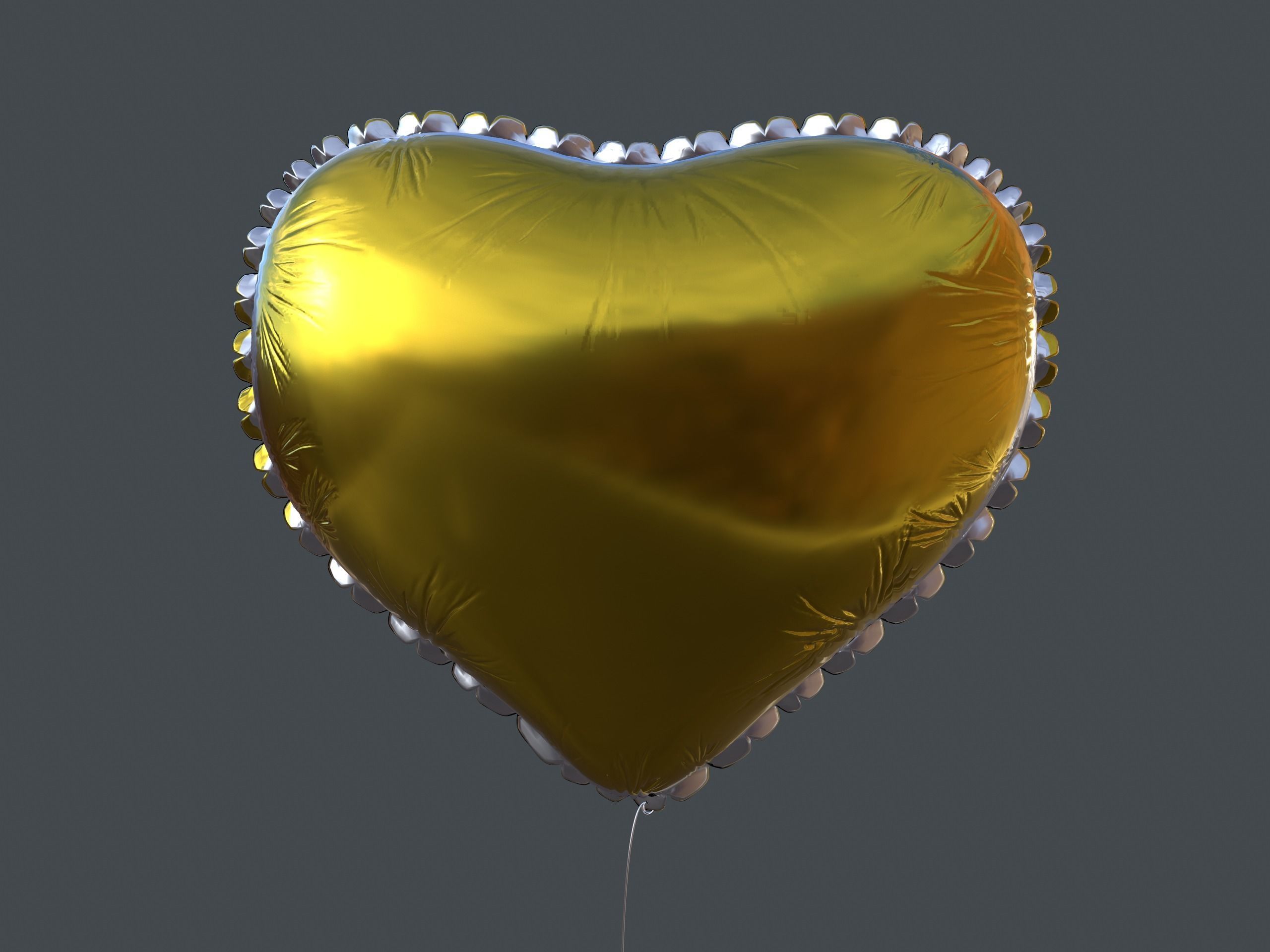 Heart Balloons Pack1 Low-poly 3D model_37
