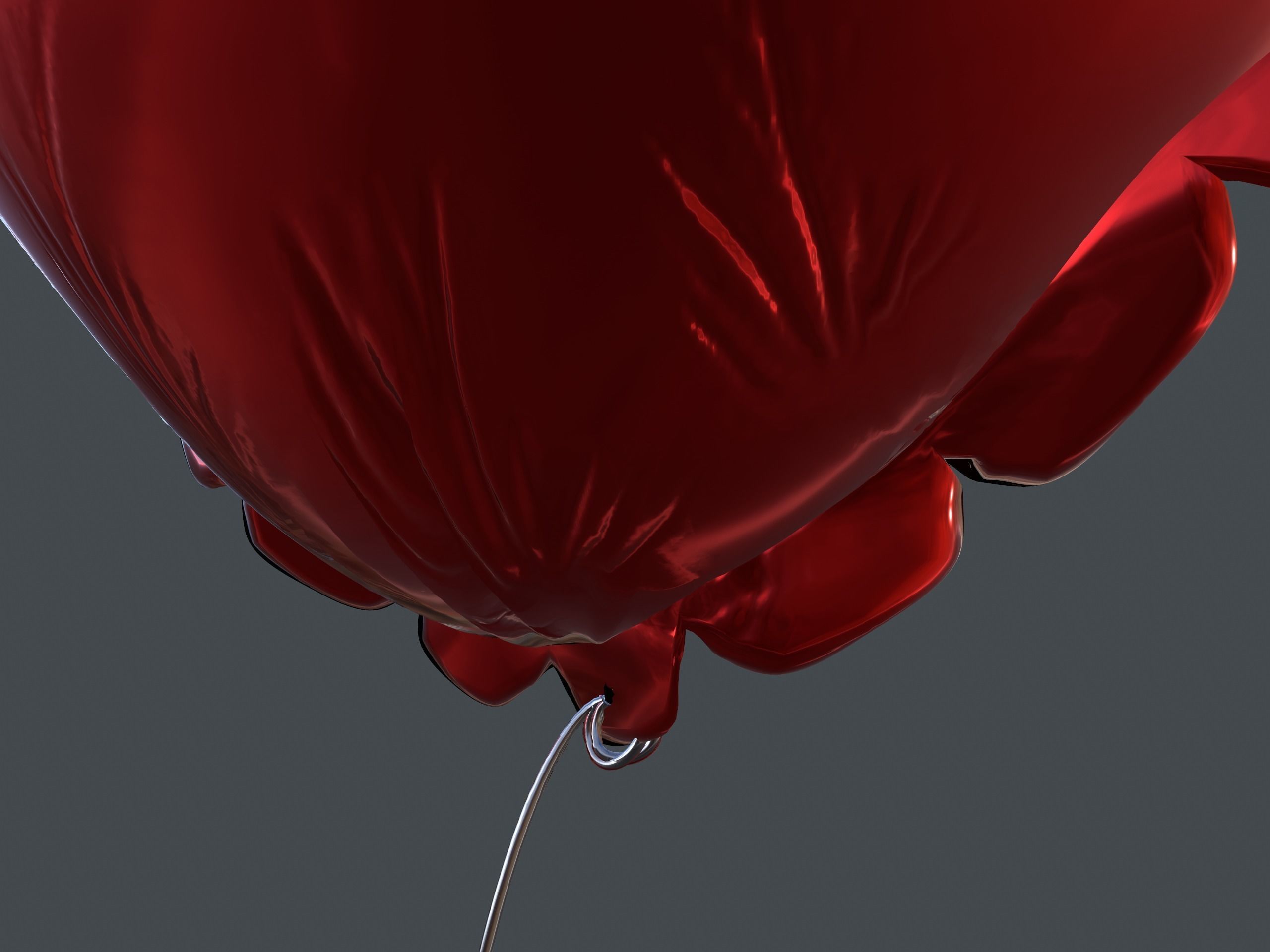 Heart Balloons Pack1 Low-poly 3D model_26