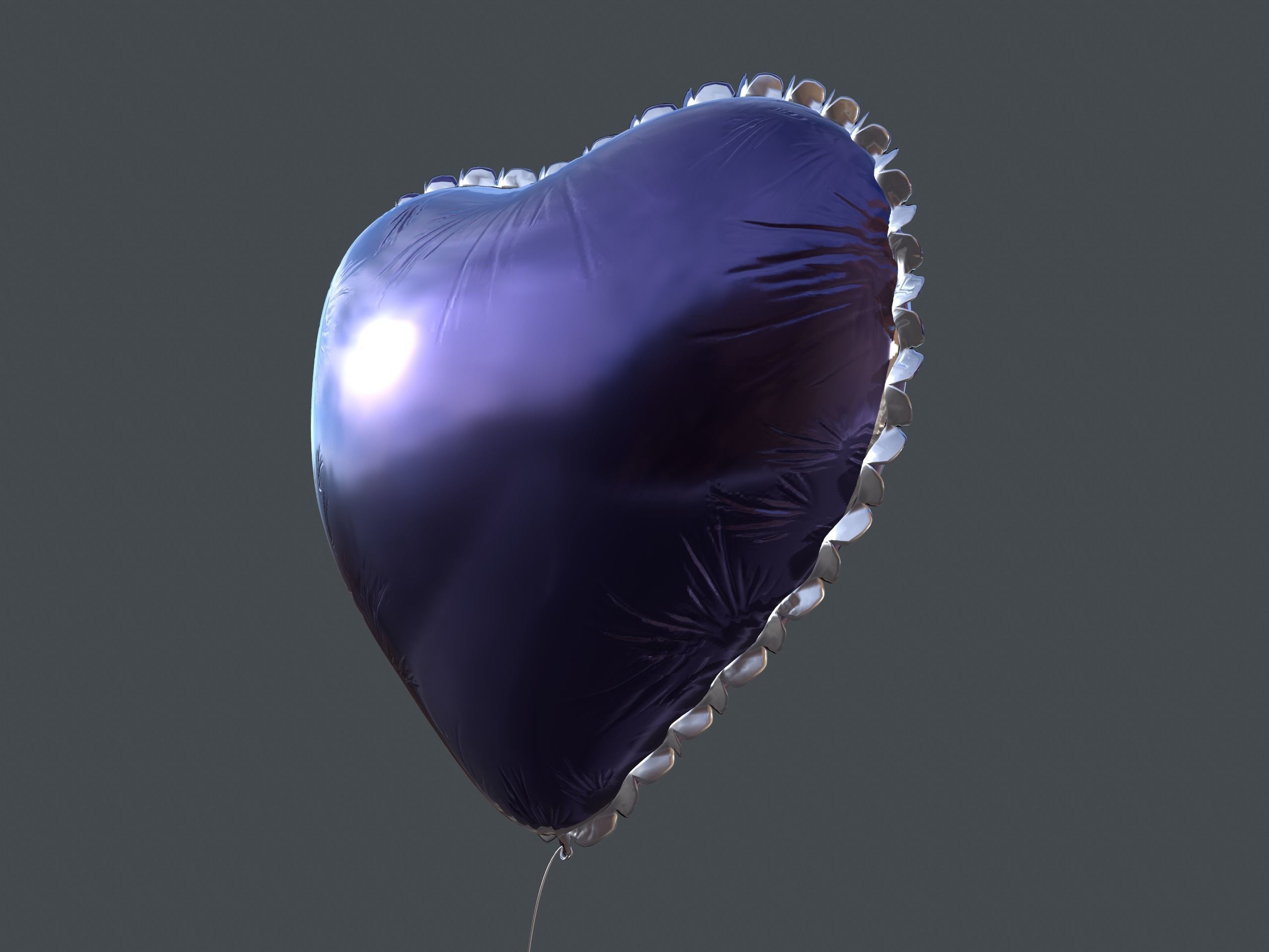 Heart Balloons Pack1 Low-poly 3D model_19