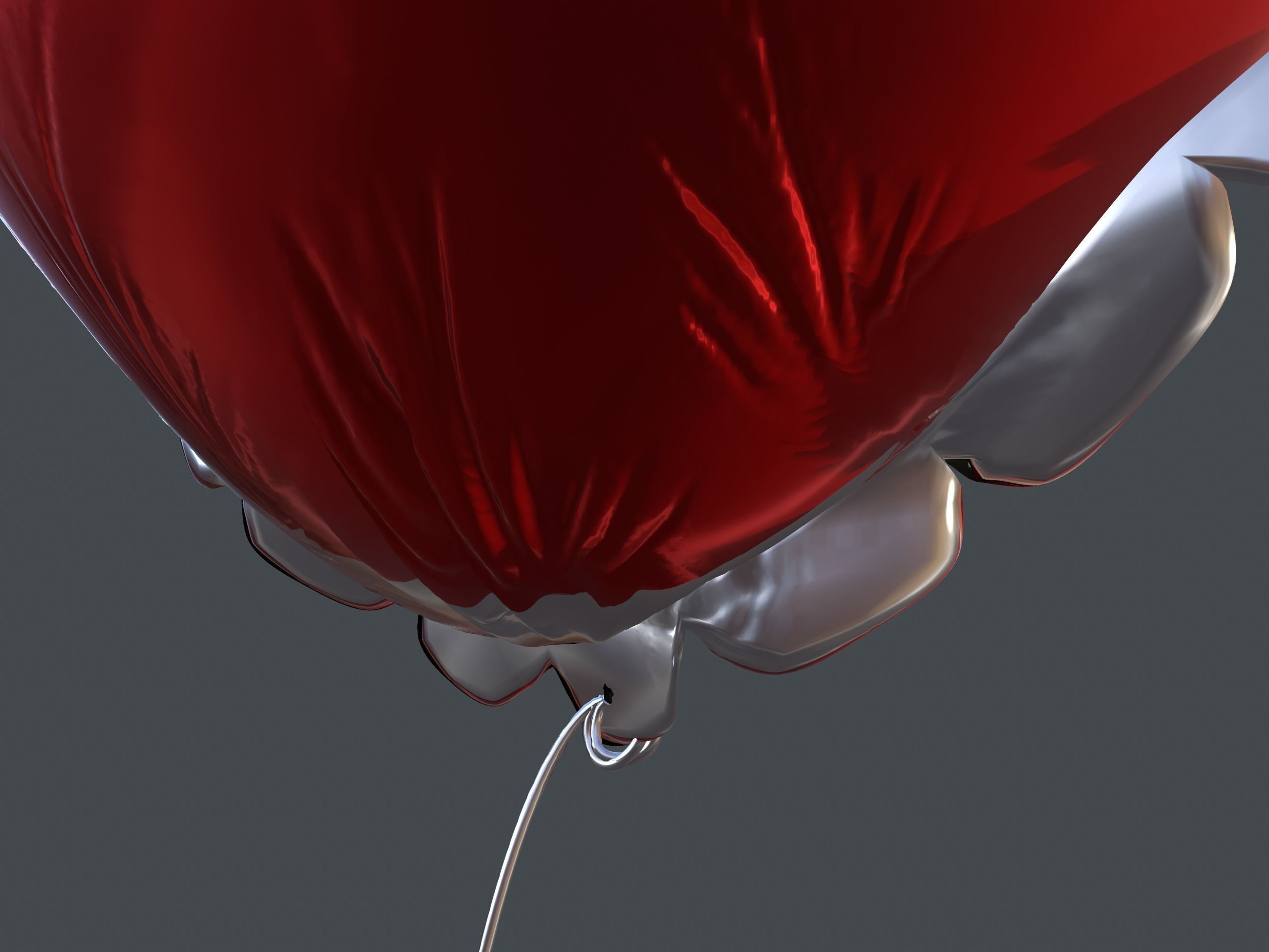 Heart Balloons Pack1 Low-poly 3D model_25