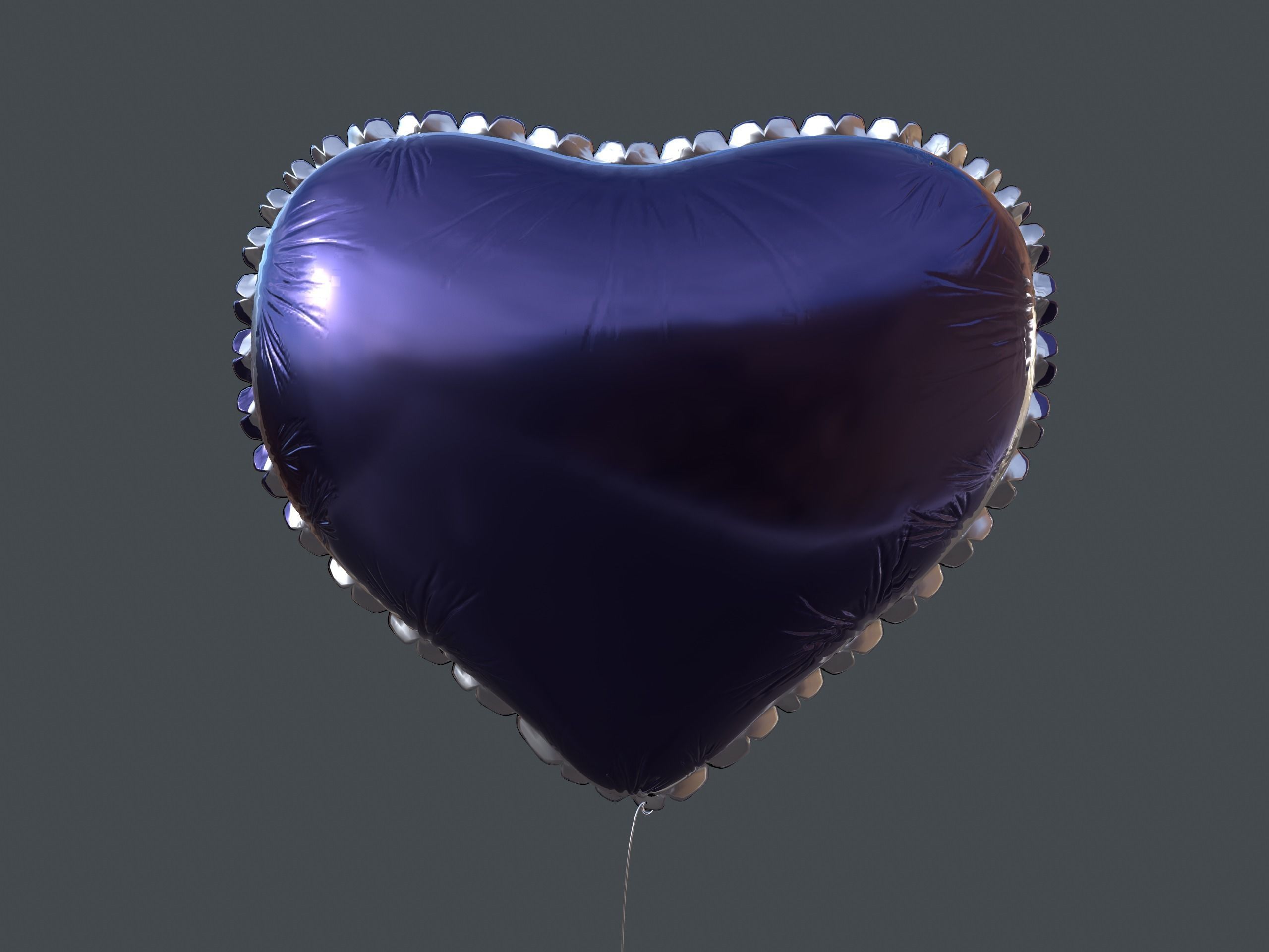 Heart Balloons Pack1 Low-poly 3D model_22