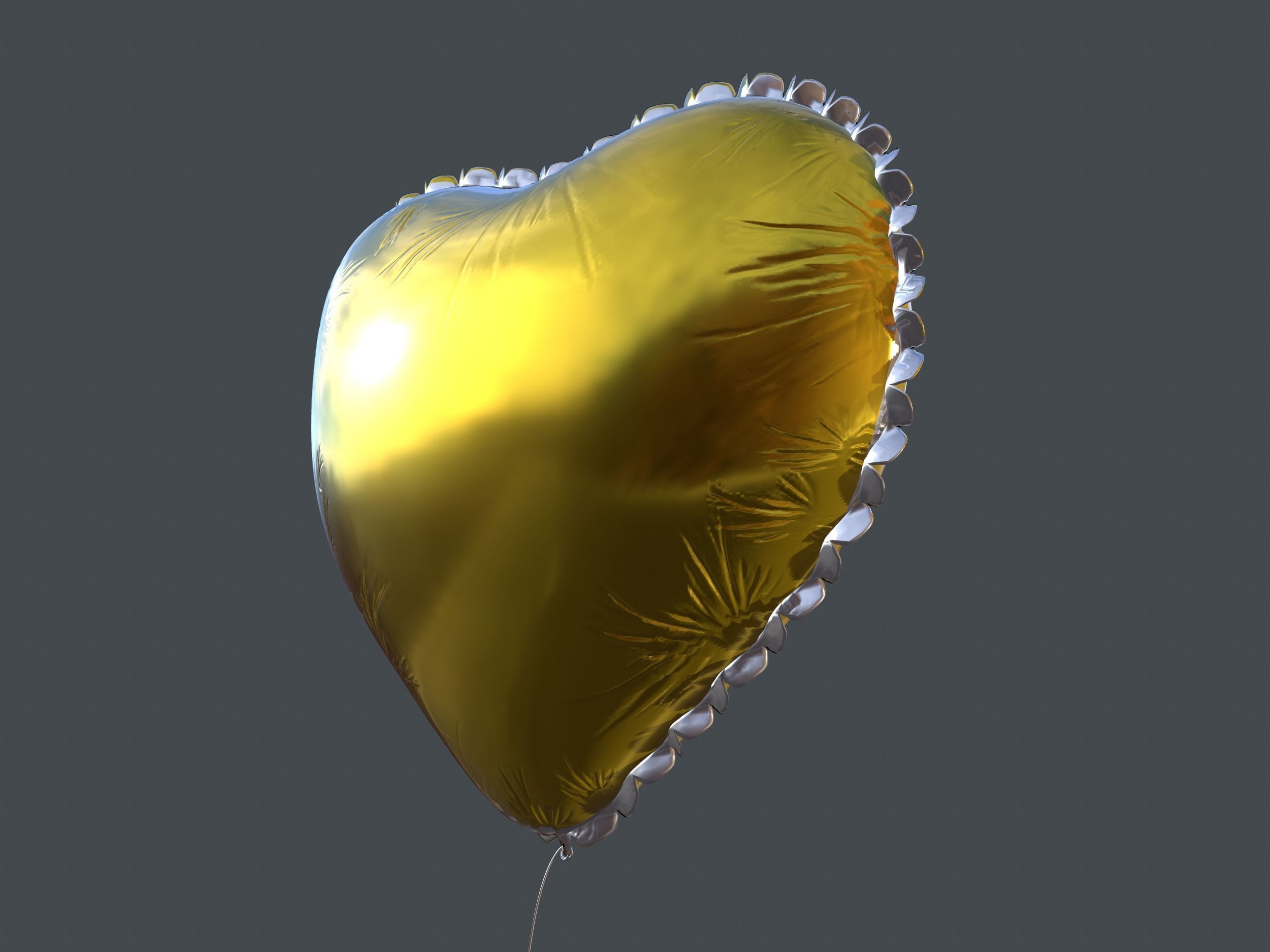 Heart Balloons Pack1 Low-poly 3D model_34