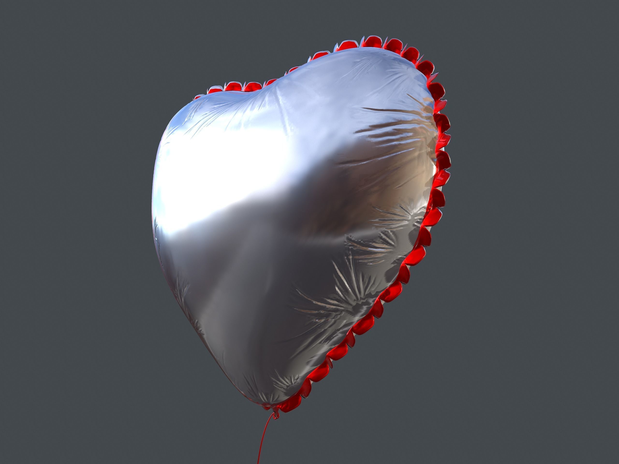 Heart Balloons Pack1 Low-poly 3D model_30