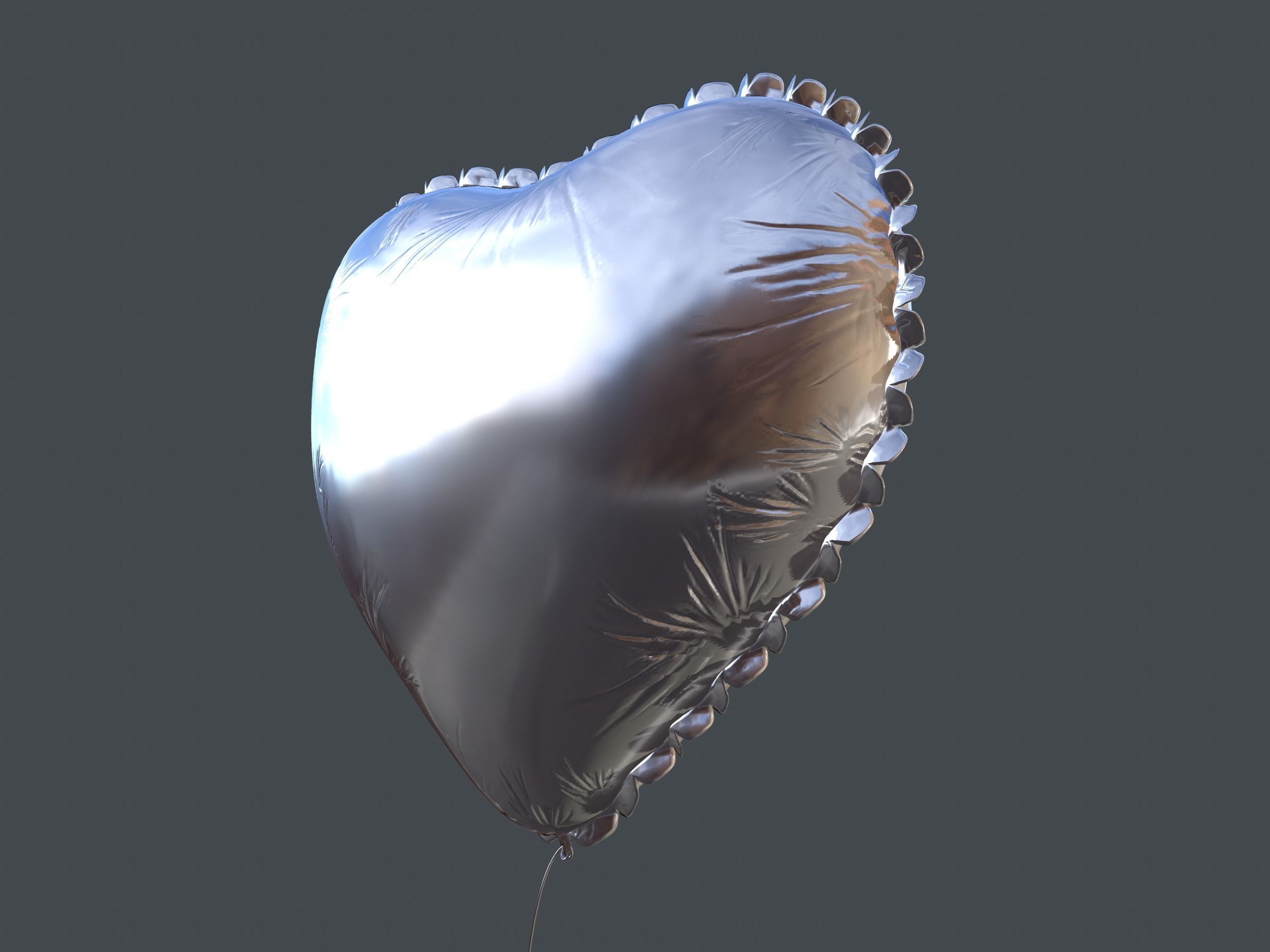 Heart Balloons Pack1 Low-poly 3D model_29