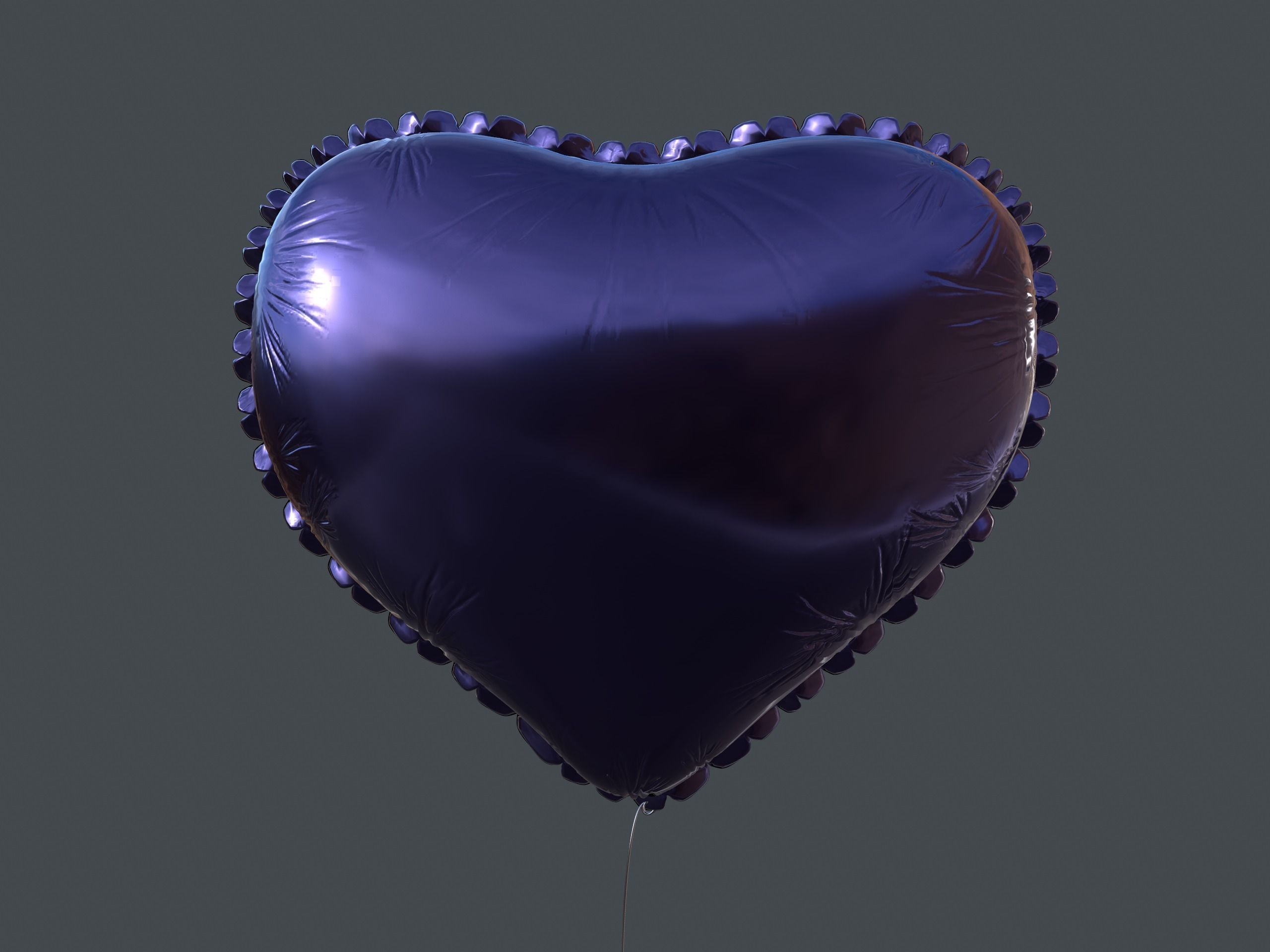 Heart Balloons Pack1 Low-poly 3D model_18