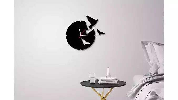 Decorative Wall Clock C1 3D print model
