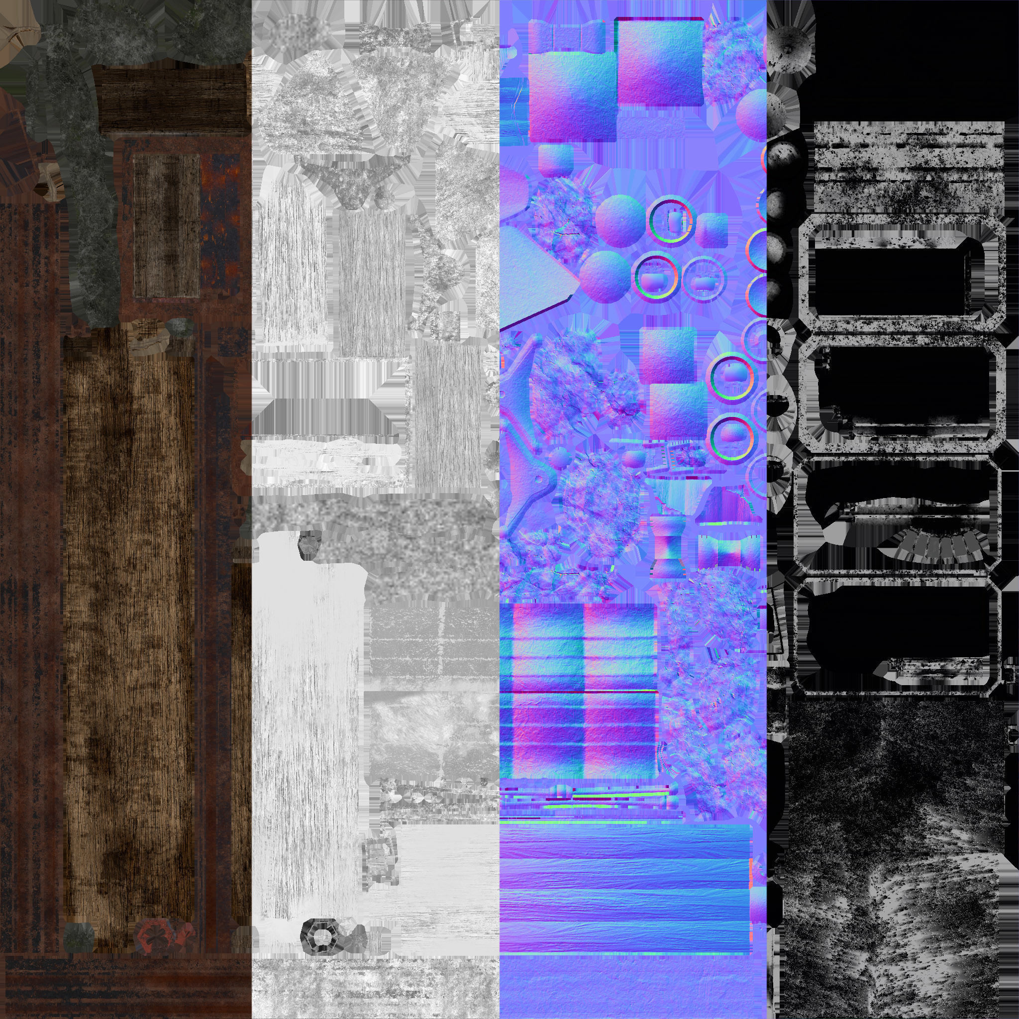 Old Mine Low-poly 3D model_6