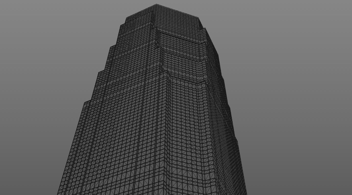 Tower - 6 tall building in minecraft Low-poly 3D model_26