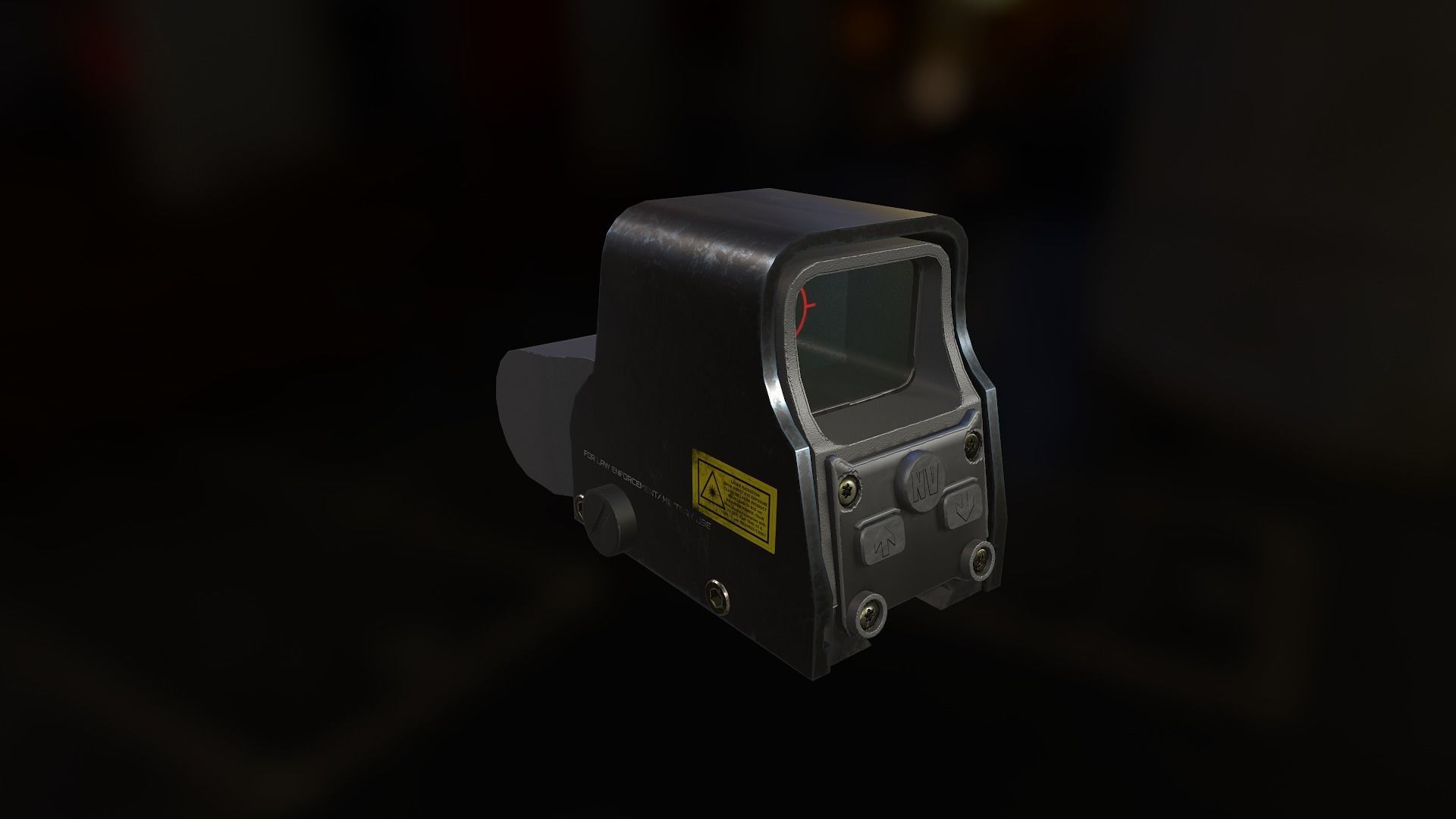 Weapon mods pack Low-poly 3D model_12