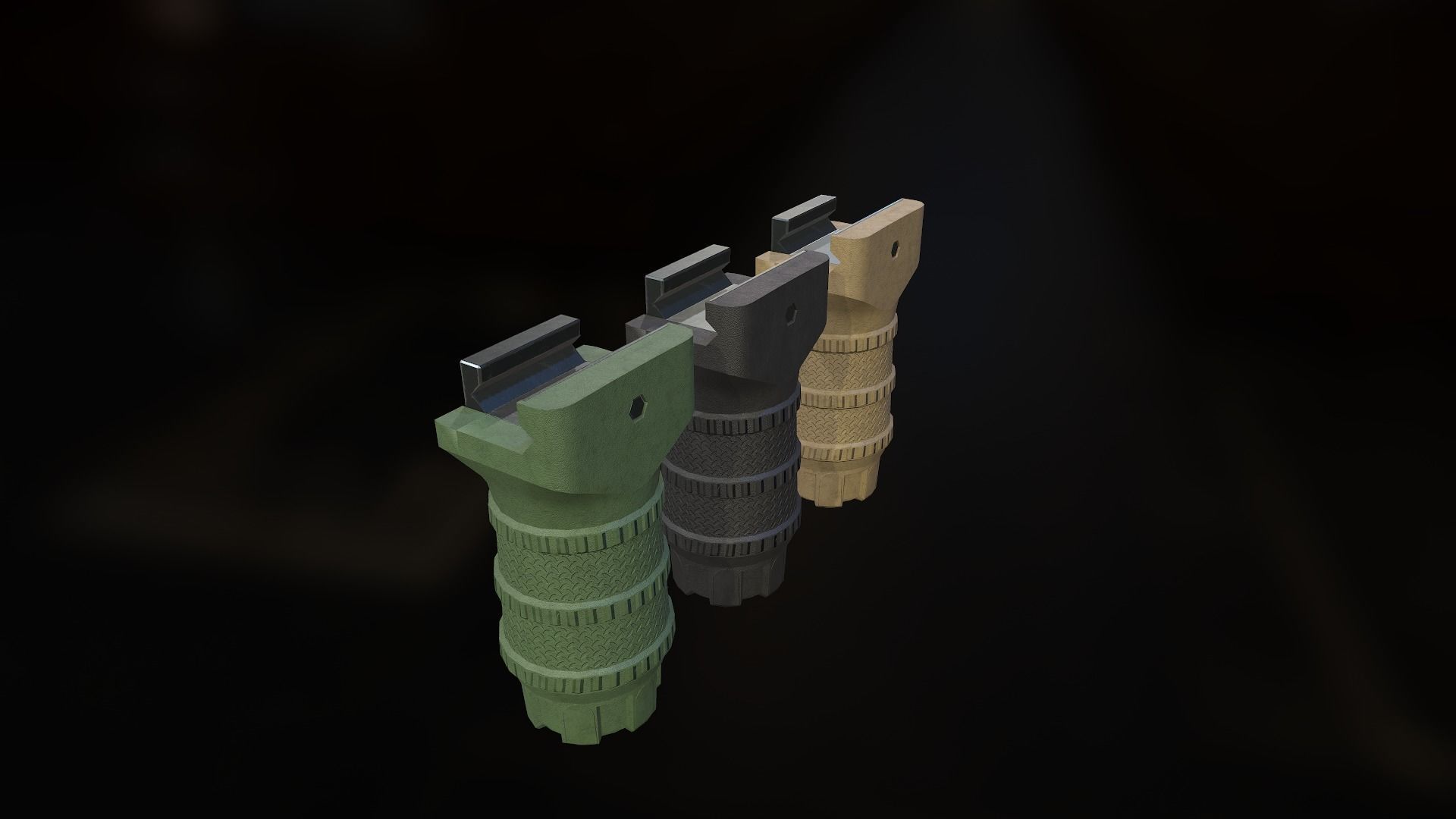 Weapon mods pack Low-poly 3D model_31