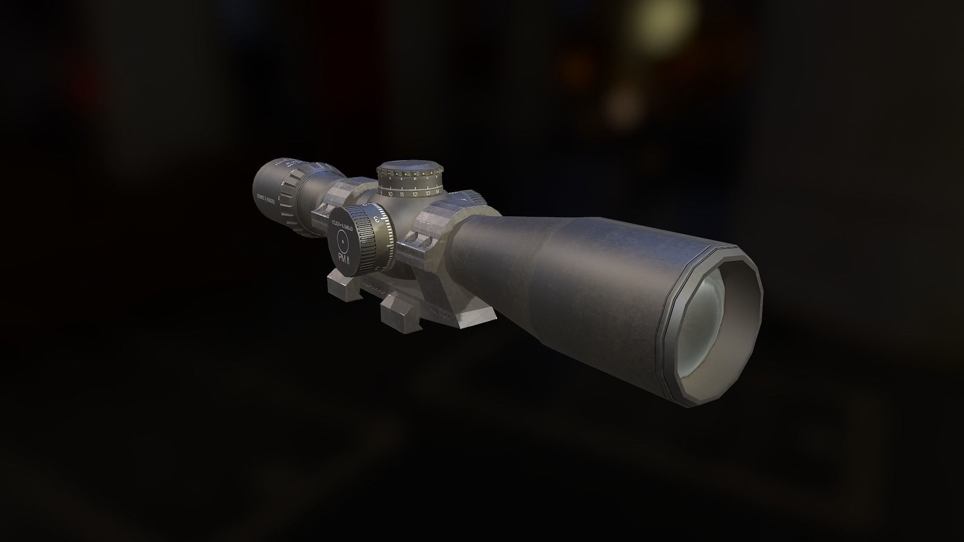 Weapon mods pack Low-poly 3D model_26