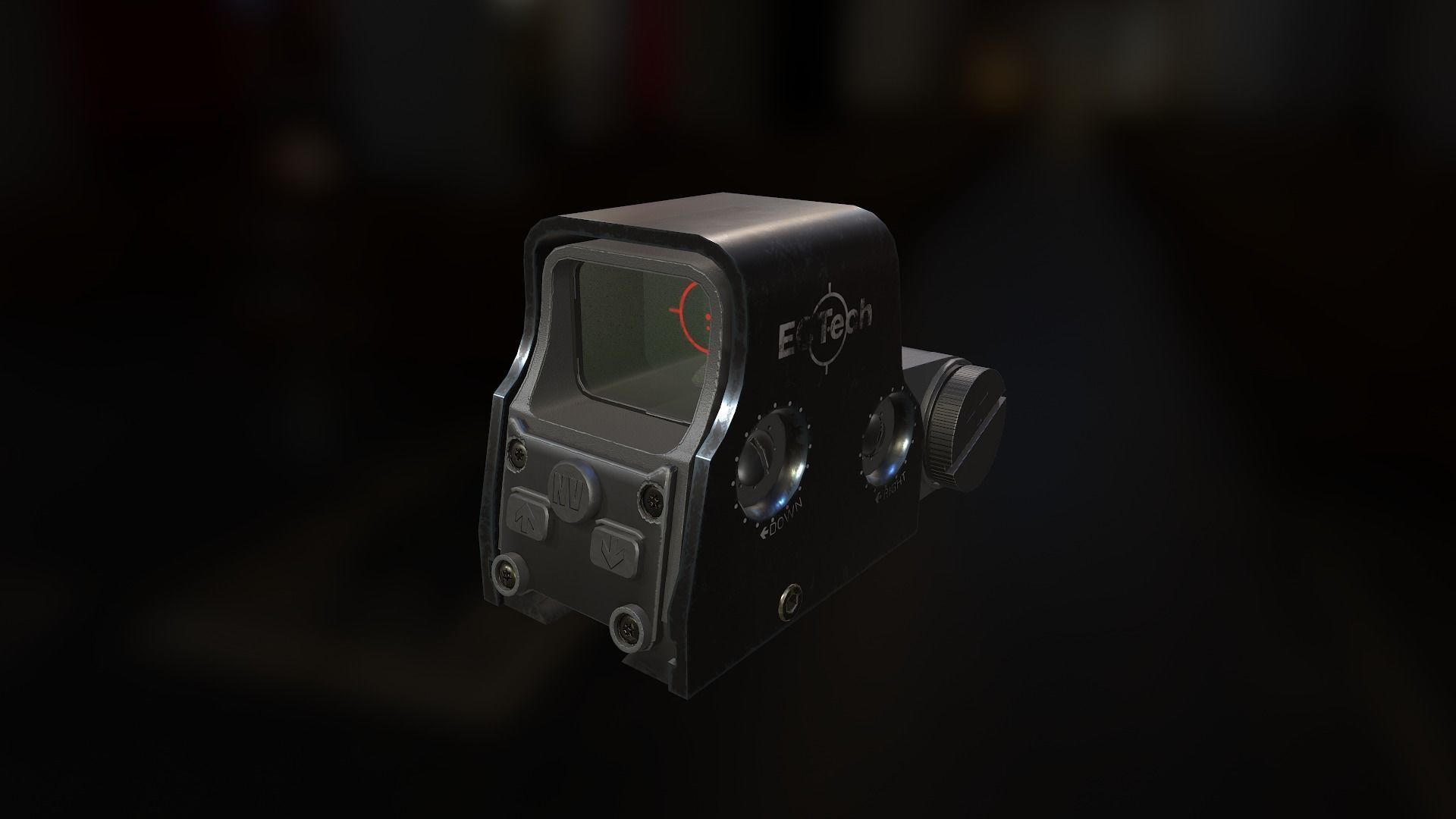 Weapon mods pack Low-poly 3D model_11