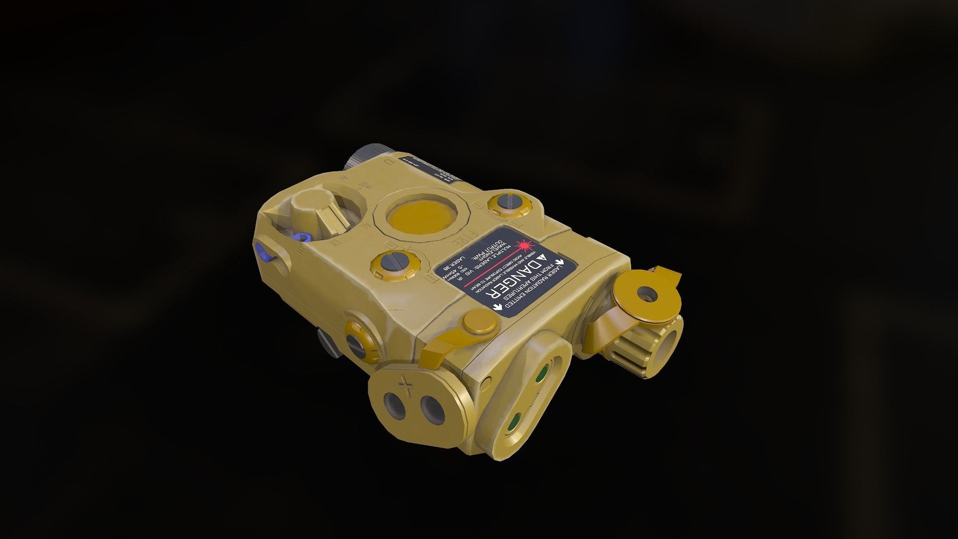 Weapon mods pack Low-poly 3D model_7