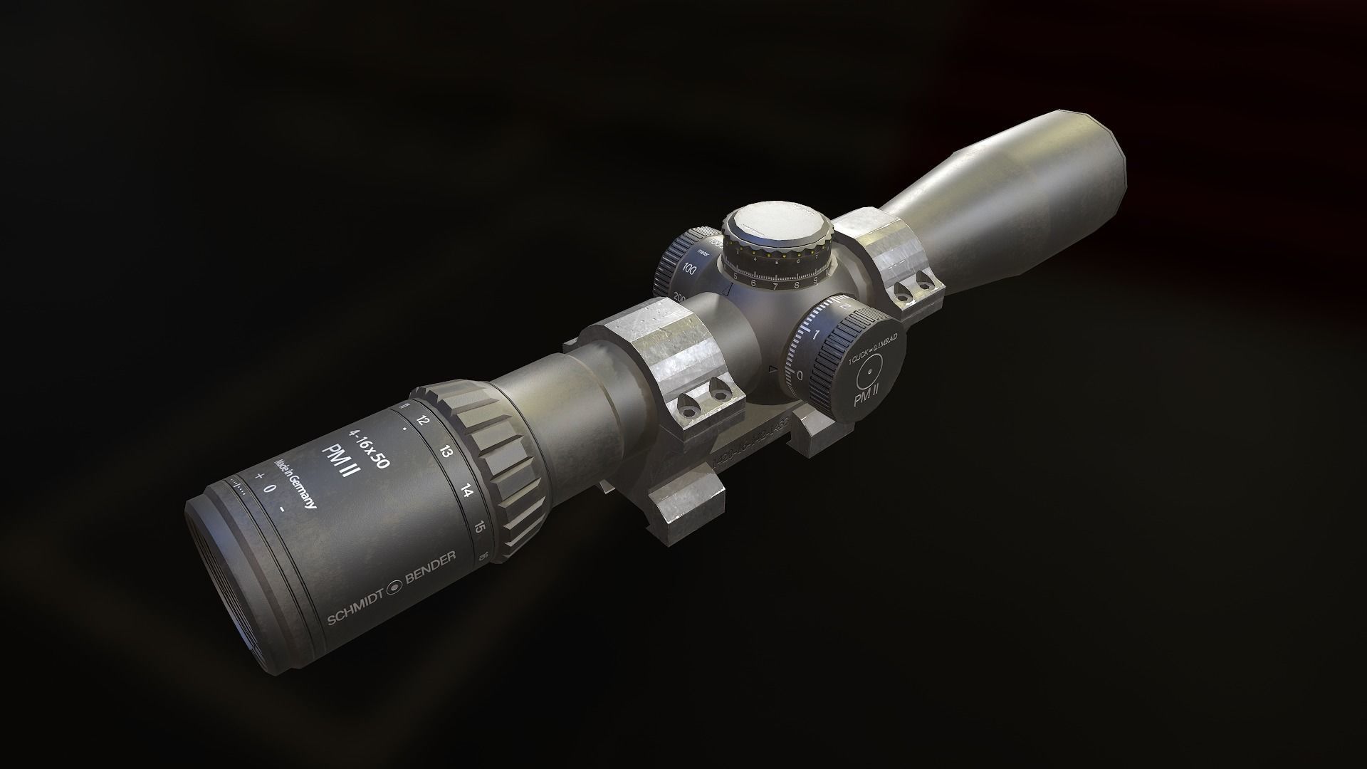 Weapon mods pack Low-poly 3D model_28