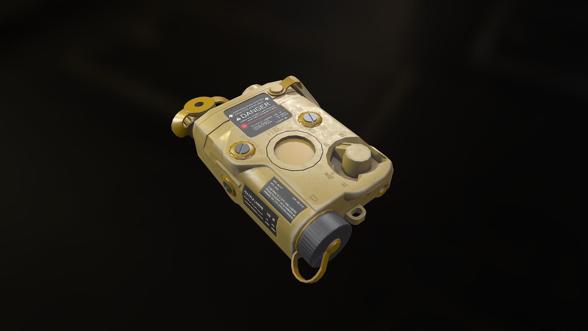 Weapon mods pack Low-poly 3D model_9