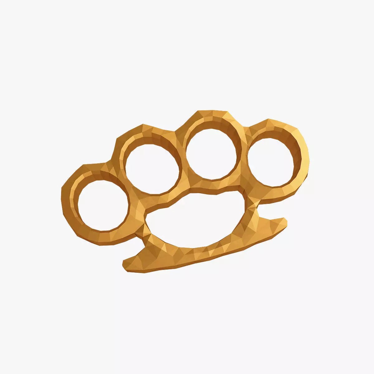 Brass knuckles 3D print model_0