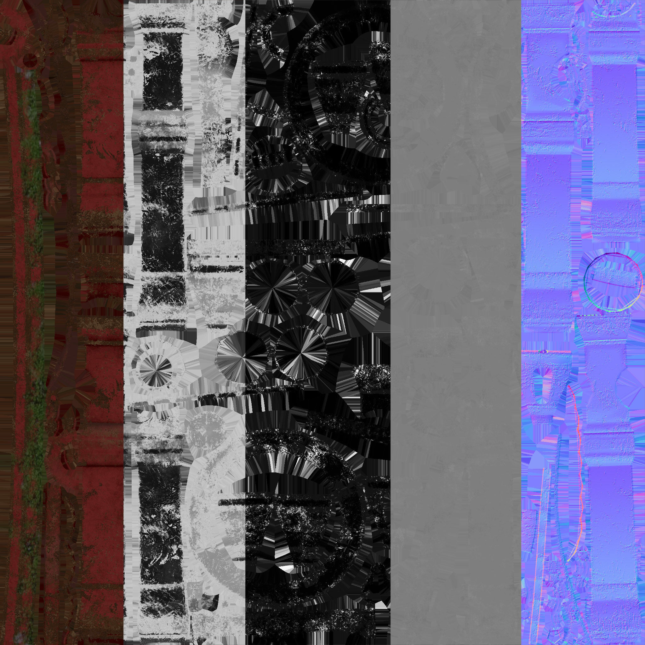 Fire gydrant Low-poly 3D model_5