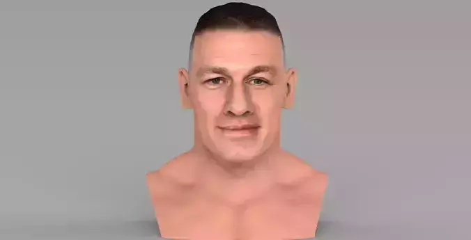 John Cena bust ready for full color 3D printing 3D print model