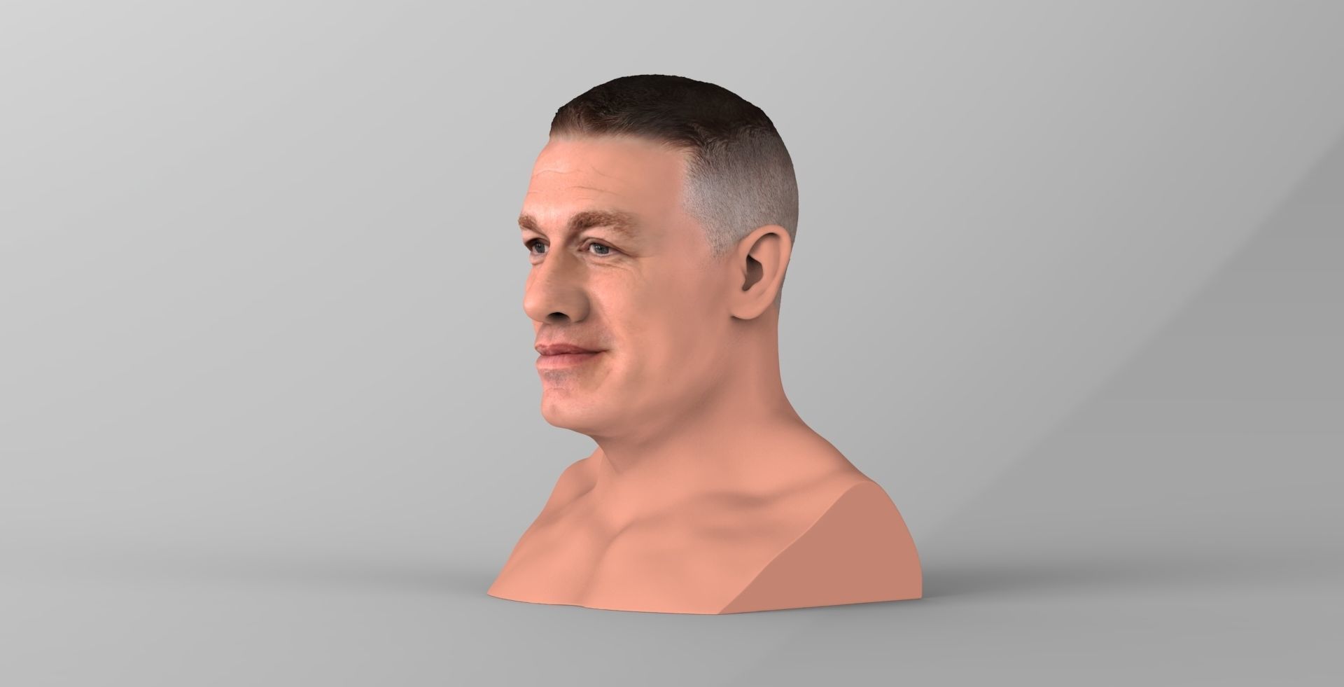 John Cena bust ready for full color 3D printing 3D print model_2