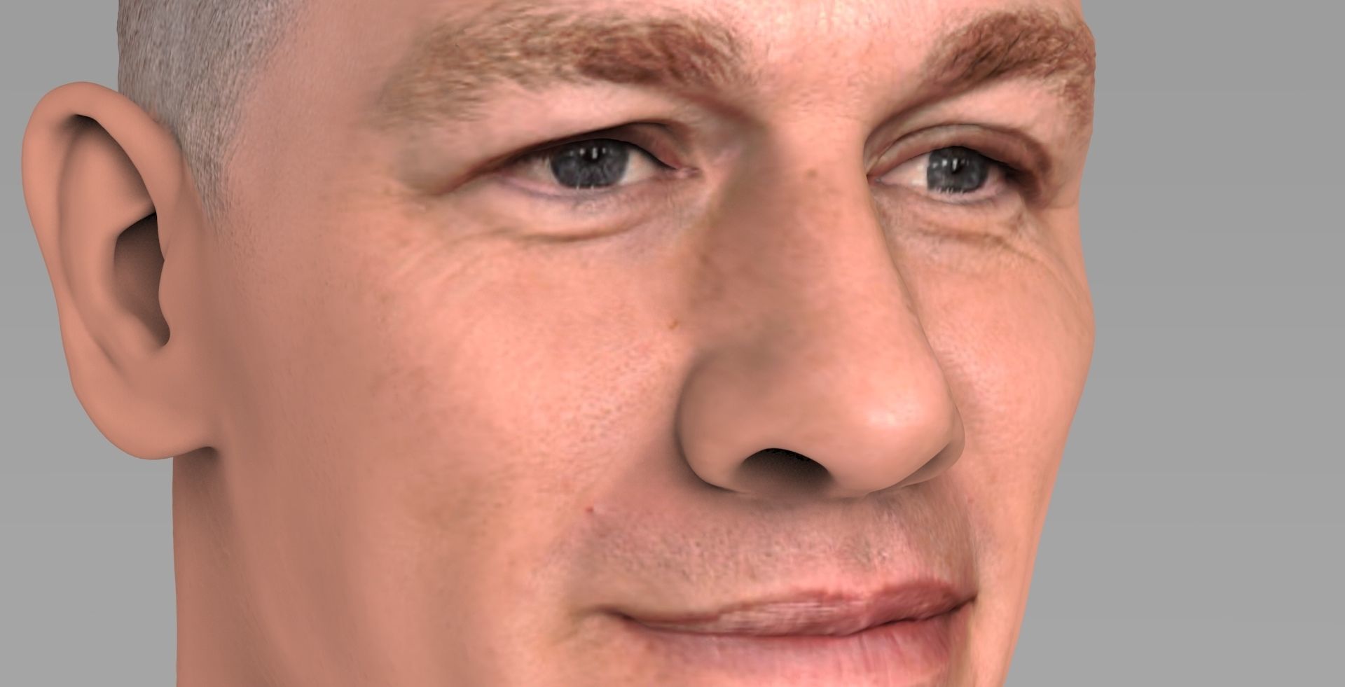 John Cena bust ready for full color 3D printing 3D print model_15