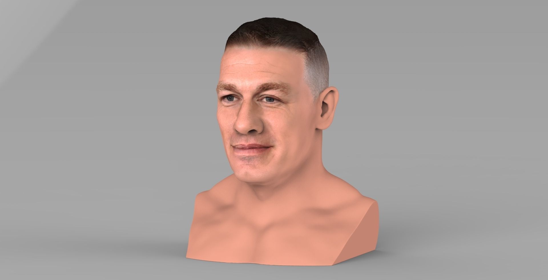 John Cena bust ready for full color 3D printing 3D print model_1